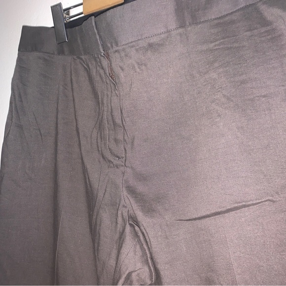 Elie Tahari Women's Bootcut Pants Size 14 Linen Rayon Elastane *Brown - Picture 5 of 8